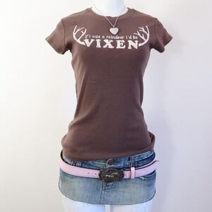 y2k brown baby tee vixen graphic streetwear society top